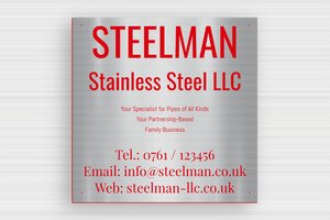 Stainless Steel Signs - Engraved PVC - acier-rouge - holes-only - en-uk-material-sign-stainless-steel-003-3-1748961654675