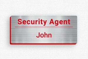 Magnetic Name Badges - Badge Engraved PVC - acier-rouge - badge - en-uk-name-plate-011-4-1748953412772