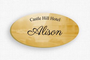 Brass Signs - Badge Printed brass - poli-noir - badge - en-uk-name-plate-019-3-1748953229415