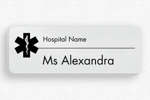 Magnetic Name Badges - Badge Printed Aluminium - brosse-noir - badge - en-uk-name-plate-039-3-1748962919319