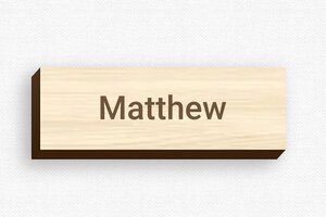 Name Badges - Badge Engraved Wood - erable - badge - en-uk-name-plate-044-3-1748962939821 Name Badges - Badge Engraved Wood - erable - badge - en-uk-name-plate-044-3-1748962939821