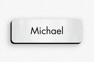 Magnetic Name Badges - Badge Engraved PVC - gris-brosse-noir - badge - en-uk-name-plate-046-3-1748962945470