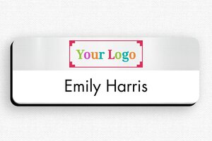 Name Badges - Badge Printed PVC - gris-brosse-noir - badge - en-uk-name-plate-048-3-1748963993262 Name Badges - Badge Printed PVC - gris-brosse-noir - badge - en-uk-name-plate-048-3-1748963993262
