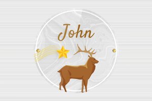 Children's Door Signs - Transparent Plexiglass - transparent - screws - en-uk-name-sign-002-1-1748952711937