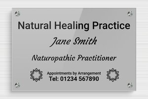 Naturopath Business Signs - Printed Plexiglass - custom - screws-spacer - en-uk-natural-healing-002-4-1748950391993