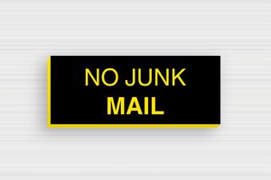 No Junk Mail Signs - Sign 'No Junk Mail' - noir-jaune - glue - en-uk-no-advertising-001-4-1748951043502