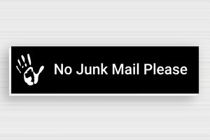 No Junk Mail Signs - Sign 'No Junk Mail, Please.' - noir-blanc - glue - en-uk-no-advertising-004-0-1748951085887