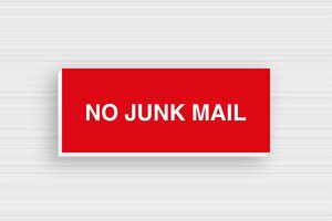 No Junk Mail Signs - No Junk Mail Sign - rouge-blanc - glue - en-uk-no-advertising-009-1-1748951001729
