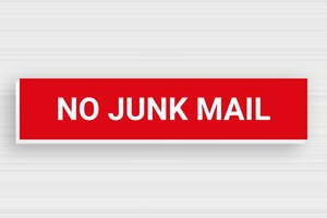 No Junk Mail Signs - Sign 'No Junk Mail' - rouge-blanc - glue - en-uk-no-advertising-027-1-1748950979854