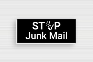 No Junk Mail Signs - Stop Junk Mail Sign - noir-blanc - glue - en-uk-no-advertising-035-1-1748951076026