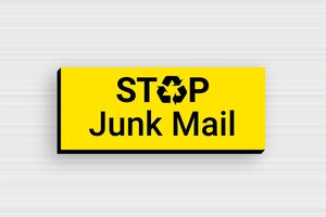 No Junk Mail Signs - Stop Junk Mail Sign - jaune-noir - glue - en-uk-no-advertising-036-1-1748951063639