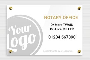 Business Signs with Logo - Printed Plexiglass - custom - screws-caps - en-uk-notary-011-1-1748950646172