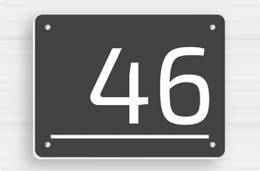 House Signs - Foam PVC - custom - screws - en-uk-number-design-001 House Signs - Foam PVC - custom - screws - en-uk-number-design-001