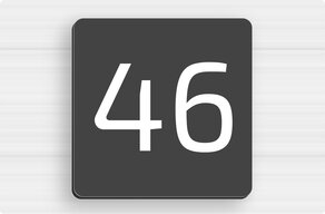 House Signs - Aluminium Dibond - custom - glue - en-uk-number-design-003 House Signs - Aluminium Dibond - custom - glue - en-uk-number-design-003