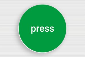 Round Signs - Engraved PVC - vert-blanc - glue - en-uk-office-notice-sign-002-4-1748956587544