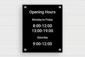 Open Hours Signs - Engraved PVC - noir-blanc - screws-caps - en-uk-opening-hours-sign-003-2-1748946377980 Open Hours Signs - Engraved PVC - noir-blanc - screws-caps - en-uk-opening-hours-sign-003-2-1748946377980