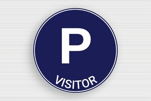 Round Signs - Round Sign for Visitor Parking - bleu-marine-blanc - none - en-uk-parking-002-3-1748953971902