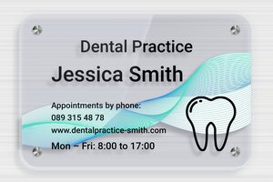 Design Your Own Signs - Clear plexiglass Blue - bleu - screws-spacer - en-uk-practice-sign-acrylic-trans-001-3-1748958004416