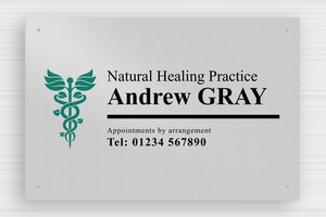 Aluminium Business Signs - Printed Aluminium - anodise-noir - holes-only - en-uk-practice-sign-aluminum-001-5-1748956647865