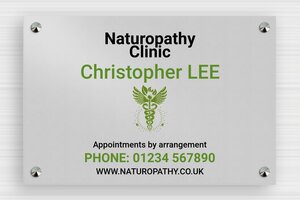 Aluminium Business Signs - Printed Aluminium - anodise-noir - screws-caps - en-uk-practice-sign-aluminum-002-3-1748956676597