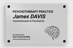 Aluminium Business Signs - Printed Aluminium - anodise-noir - screws-caps - en-uk-practice-sign-aluminum-003-3-1748956742735