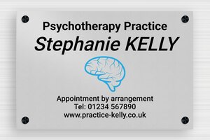 Aluminium Business Signs - Printed Aluminium - anodise-noir - screws-caps - en-uk-practice-sign-aluminum-004-2-1748956784149