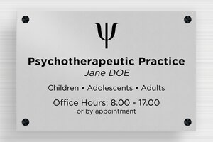 Aluminium Business Signs - Printed Aluminium - anodise-noir - screws-spacer - en-uk-practice-sign-aluminum-004-3-1748956793209