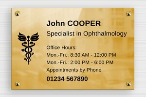 Rectangular Signs - Printed brass - poli-noir - screws-caps - en-uk-practice-sign-brass-003-4-1748957415181