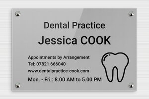 Acrylic Business Signs - Engraved Plexiglass - gris-noir - screws-caps - en-uk-practice-sign-plexi-001-1-1748957472197 Acrylic Business Signs - Engraved Plexiglass - gris-noir - screws-caps - en-uk-practice-sign-plexi-001-1-1748957472197