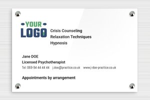 Business Signs - Printed Plexiglass - custom - screws-caps - en-uk-practice-sign-plexi-009-3-1748963265710