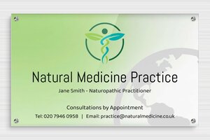 Business Signs - Printed Plexiglass - custom - screws-spacer - en-uk-practice-sign-plexi-011-3-1748963287276