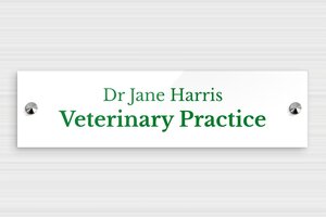 Acrylic Business Signs - Engraved Plexiglass - blanc-vert - screws-caps - en-uk-practice-sign-plexi-018-3-1748963489926 Acrylic Business Signs - Engraved Plexiglass - blanc-vert - screws-caps - en-uk-practice-sign-plexi-018-3-1748963489926