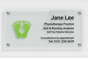 Business Signs - Clear plexiglass Green - vert - screws-spacer - en-uk-practice-sign-plexi-trans-005-3-1748963802891