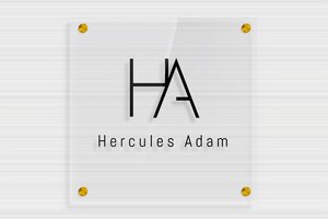 Transparent Acrylic Business Signs - Transparent Plexiglass - transparent - screws-spacer - en-uk-practice-sign-plexi-trans-013-3-1748963868265