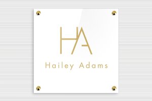 Acrylic Signs - Engraved Plexiglass - blanc-or - screws-caps - en-uk-practice-sign-plexiglass-019-3-1748963492267 Acrylic Signs - Engraved Plexiglass - blanc-or - screws-caps - en-uk-practice-sign-plexiglass-019-3-1748963492267