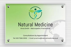 PVC Business Signs - Foam PVC - custom - screws-caps - en-uk-practice-sign-pvc-006-3-1748963294425