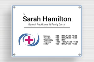 PVC Business Signs - Foam PVC - custom - screws-spacer - en-uk-practice-sign-pvc-010-3-1748963385890