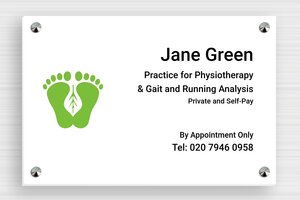 PVC Business Signs - Foam PVC - custom - screws-caps - en-uk-practice-sign-pvc-012-3-1748963400600