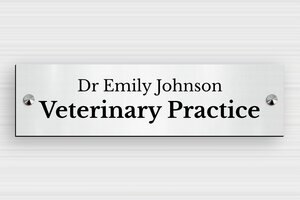 Business Signs - Engraved PVC - gris-brosse-noir - screws-caps - en-uk-practice-sign-pvc-016-3-1748963468287