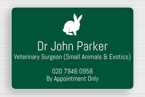 PVC Business Signs - Engraved PVC - vert-sapin-blanc - glue - en-uk-practice-sign-pvc-019-3-1748963485254
