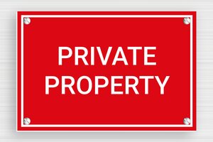 Sign 'Private Property' - rouge-blanc - screws - en-uk-private-property-sign-033-1-1748952070443
