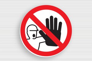 Private Property Signs - Round Sign 'No Entry' - custom - glue - en-uk-private-sign-039-1-1748952190761