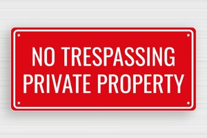 Private Property Signs - Sign 'Private Property, No Trespassing' - rouge-blanc - screws - en-uk-private-sign-045-1-1748952110774