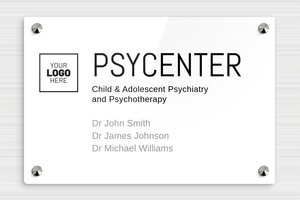 Psychotherapy Business Signs - Printed Plexiglass - custom - screws-caps - en-uk-psychiatric-practice-sign-003-1-1748955704273
