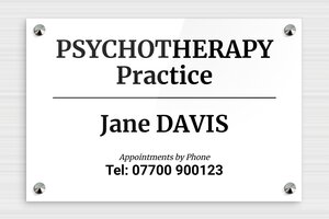 PVC Signs - Engraved Plexiglass - blanc-noir - screws-caps - en-uk-psycho-practice-sign-006-3-1748962802594 PVC Signs - Engraved Plexiglass - blanc-noir - screws-caps - en-uk-psycho-practice-sign-006-3-1748962802594