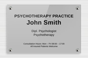 Psychotherapy Business Signs - Printed Plexiglass - custom - screws-caps - en-uk-psychology-practice-sign-004-1-1748955759733