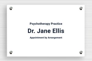 Psychotherapy Business Signs - Foam PVC - custom - screws-caps - en-uk-psychotherapy-practice-sign-005-3-1748955828215