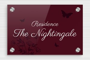 House Signs - Printed Plexiglass - custom - screws-caps - en-uk-residence-sign-023-1-1748951309500