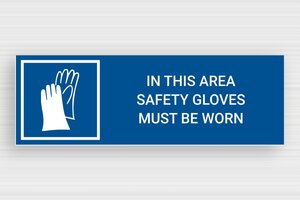 Health and Safety Signs - Sign 'Gloves are mandatory when handling' - bleu-blanc - glue - en-uk-safety-gloves-sign-010-3-1748949420733