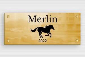 Horse Signs - Printed brass - poli-noir - screws - en-uk-sector-association-box-horse-004-3-1748946711707
